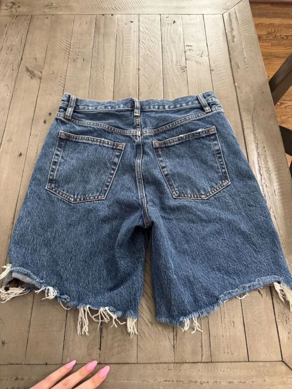 FRAME The Leisure Cut Off Denim Jean Shorts Nostalgia Size 26